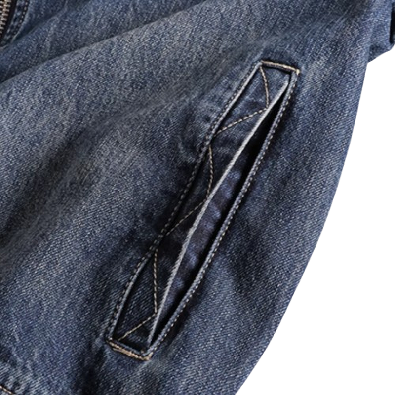 Vintage Washed Denim Jacket V0539