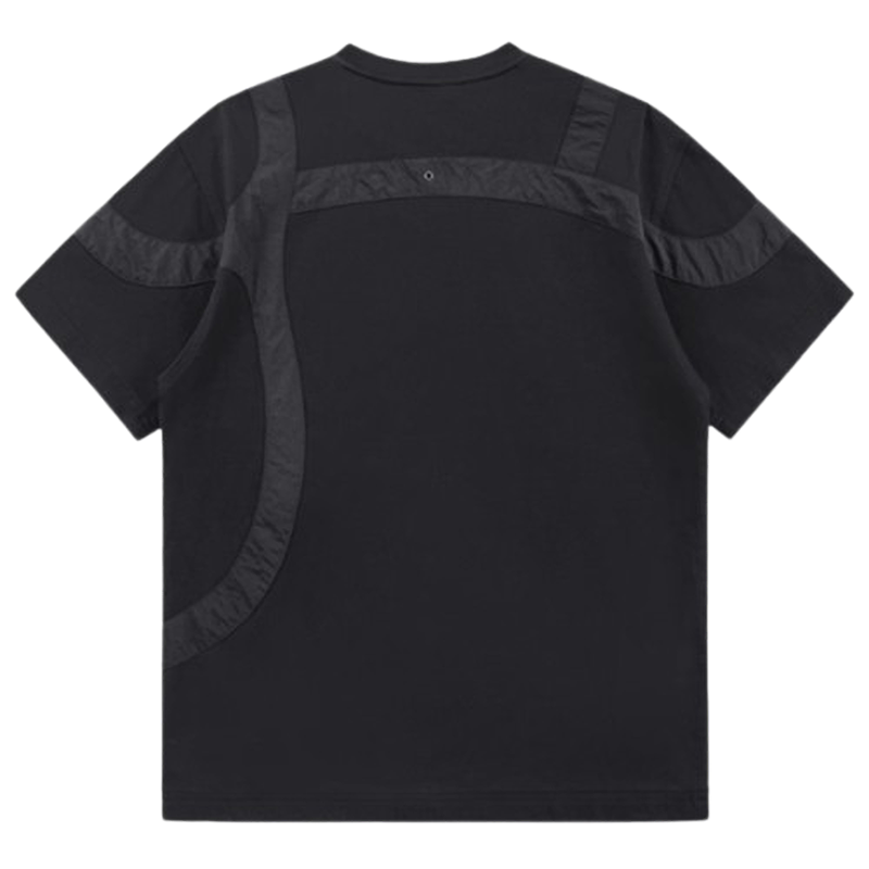 Contrast color multi-pocket T-shirt V0505