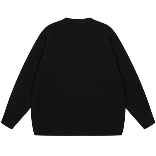 Round neck American spider knit V0334