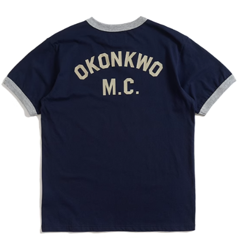 American retro bike logo T-shirt V0501