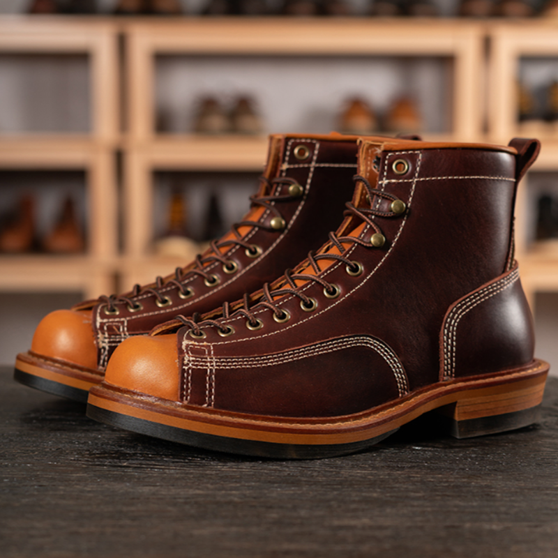 Retro High Top Work Boots V0778