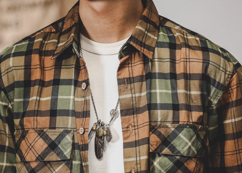 Checkered American Heavyweight Shirt V0293