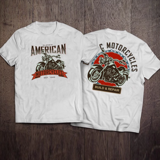 Harley Print T-Shirt V0038