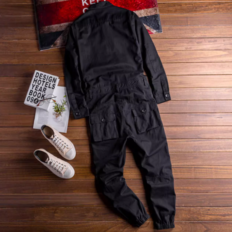 Multi-pocket work overalls V0137