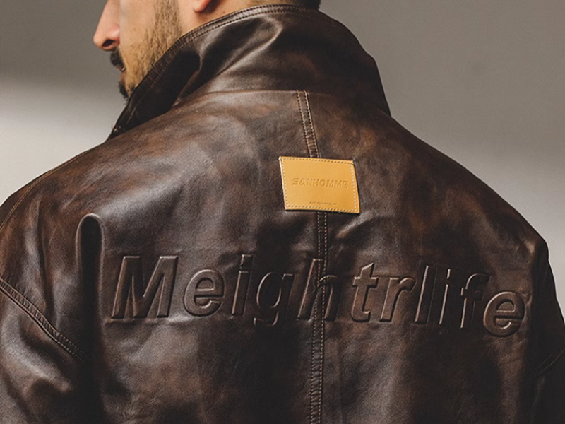 American Retro Faux Leather Jacket V0085