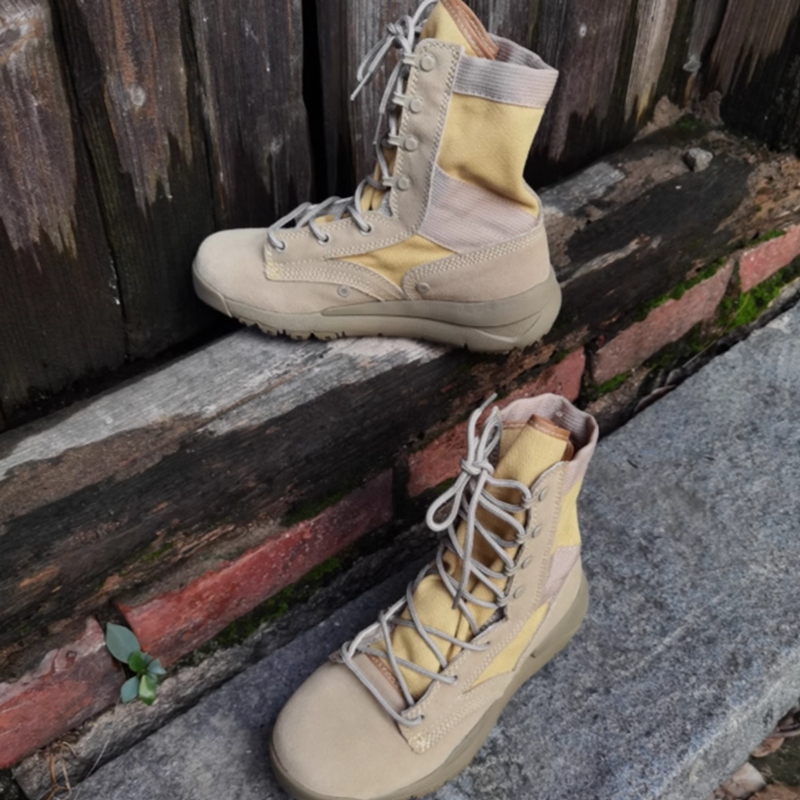 Lace-up high-cut desert boots V0435