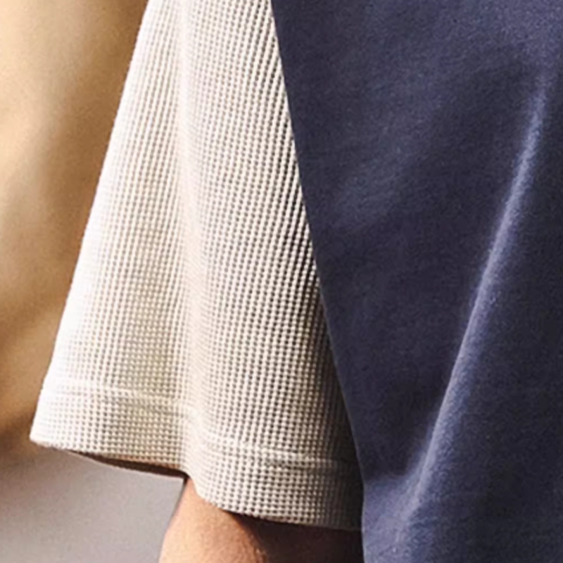 Heavyweight Retro Color Block Tee V0575