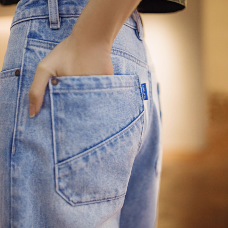 Vintage Patchwork Deconstructed Skinny Jeans V0649