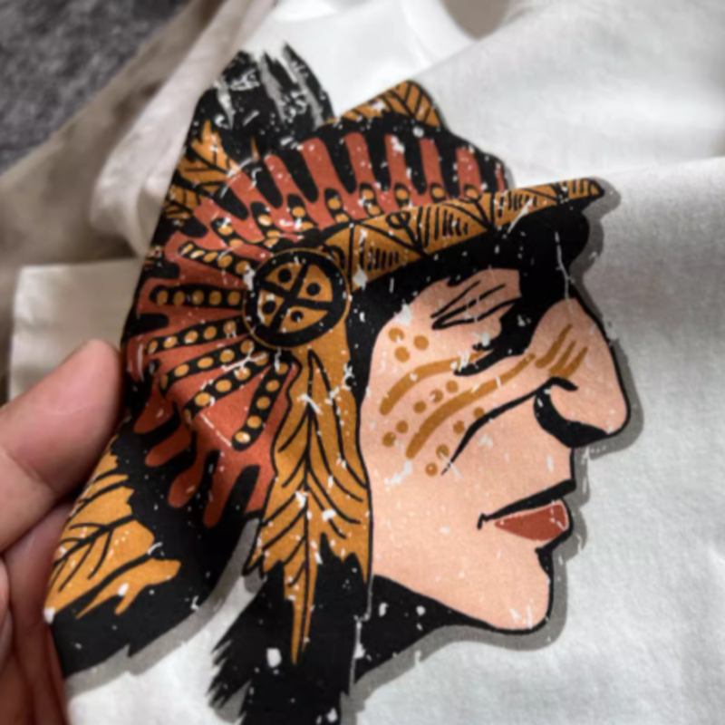 American Retro Indian T-shirt V0526