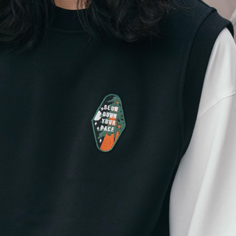 One point logo pullover vest V0514