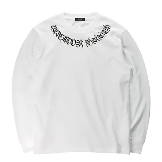 American logo print long T-shirt V0500