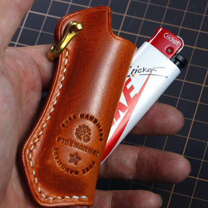 Retro Leather Lighter Case V0788