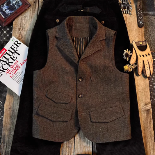 Herringbone retro vest V0454