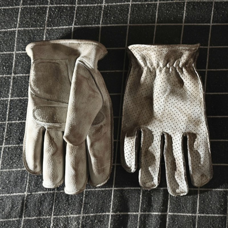 Retro Leather Motorcycle Gloves V0791