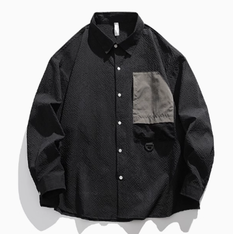 Retro Big Pocket Shirt V0548