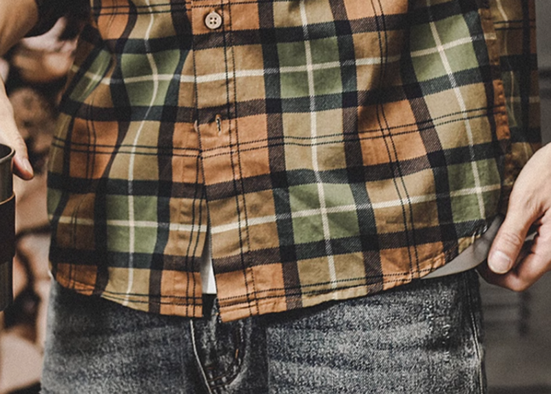 Checkered American Heavyweight Shirt V0293