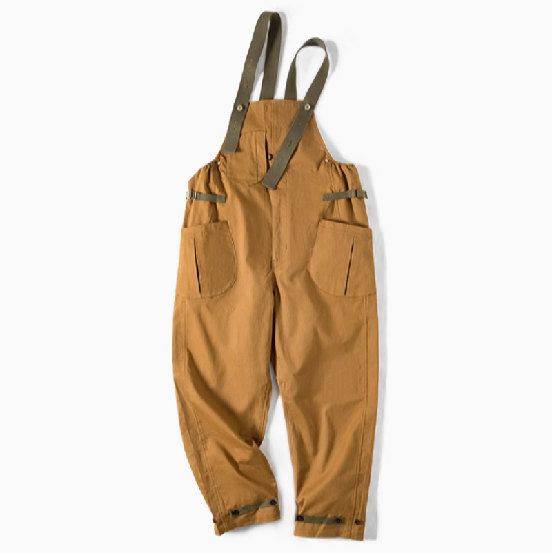 American retro loose overalls V0446