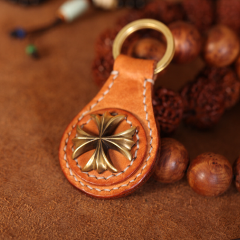 Handmade Leather Keychain V0809