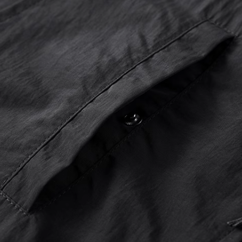 Fake layered multi-pocket shirt V0592