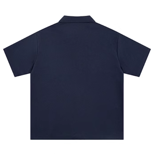 Retro Embroidered Patchesl Shirt V0553