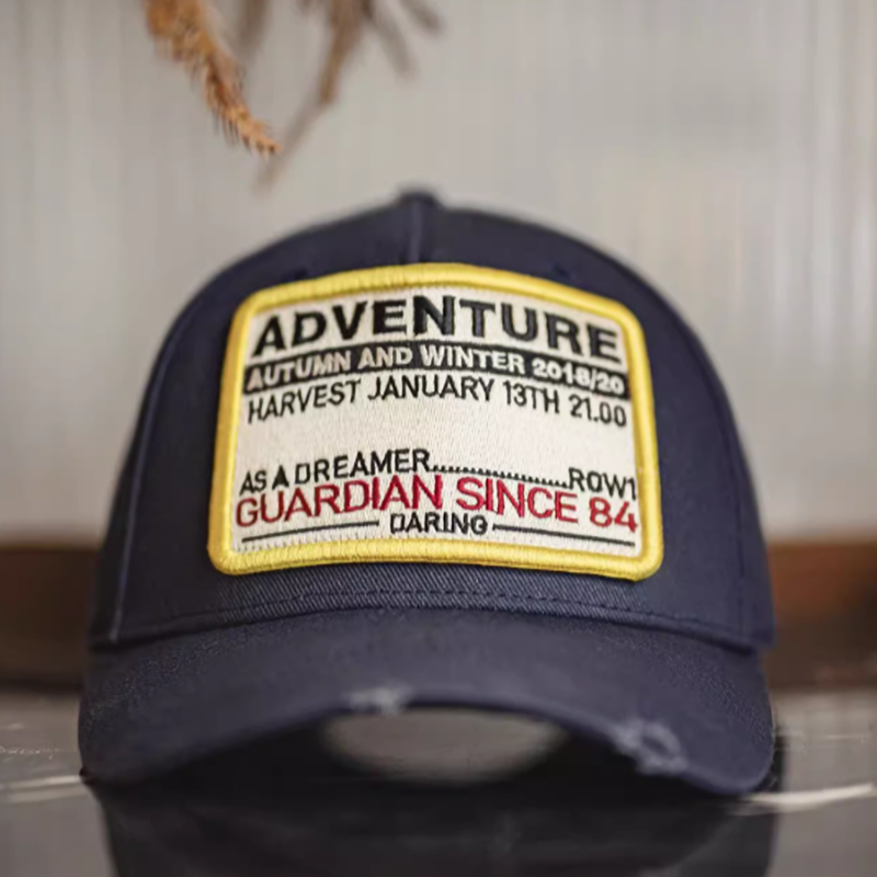American retro distressed cap V0444