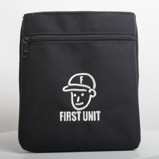 Embroidered Zip Pocket Sacoche V0897