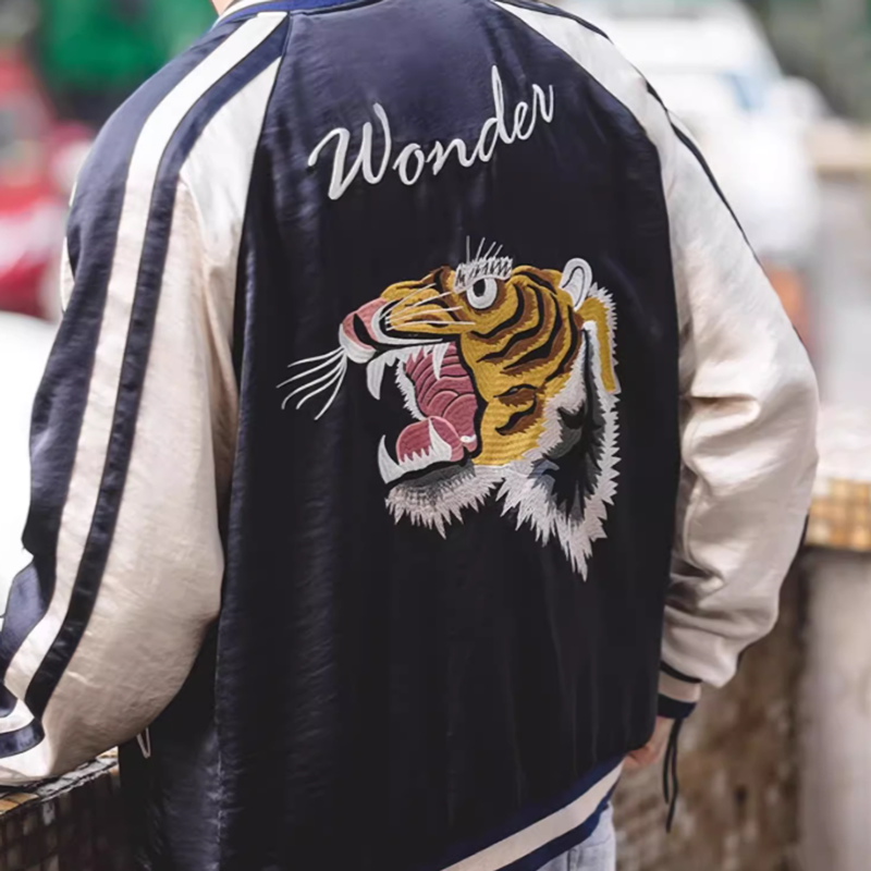 Tiger embroidered sukajan jacket V0453