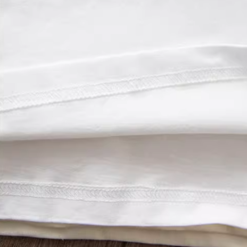 American retro round neck T-shirt V0489