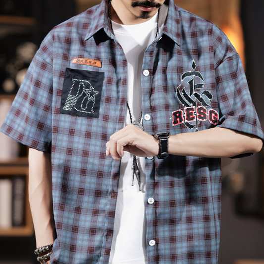 Retro Checkered Shirt V0991