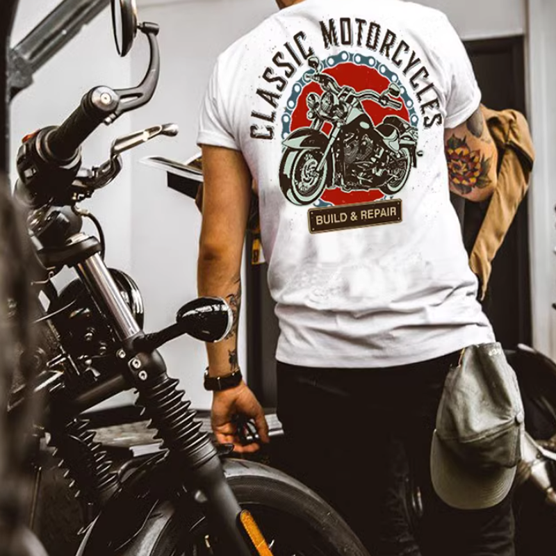 Harley Print T-Shirt V0038