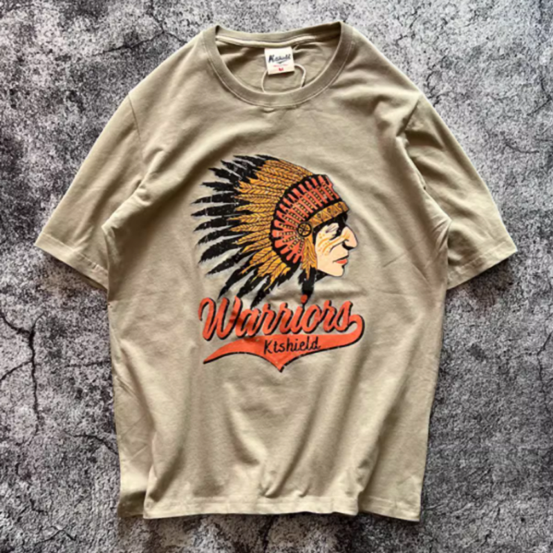 American Retro Indian T-shirt V0526