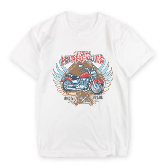 Heavyweight Vintage Biker Tee V0753