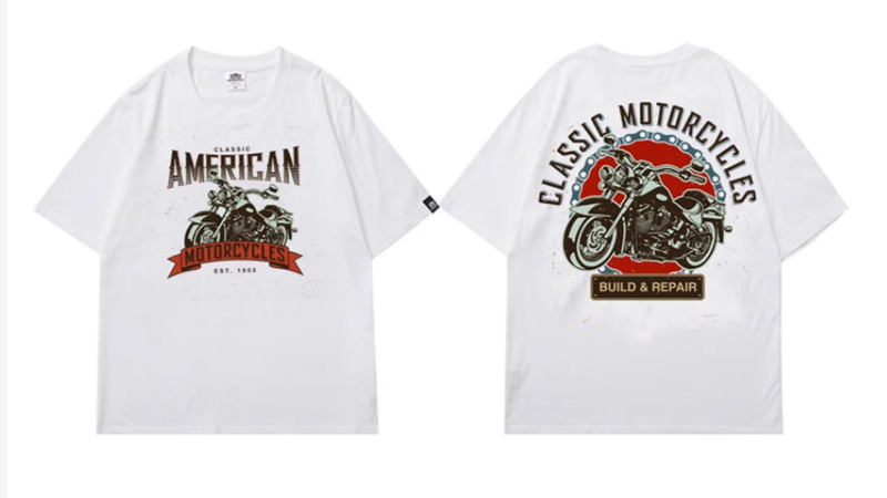 Harley Print T-Shirt V0038