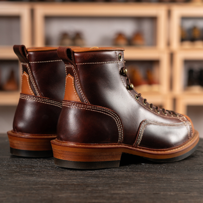 Retro High Top Work Boots V0778