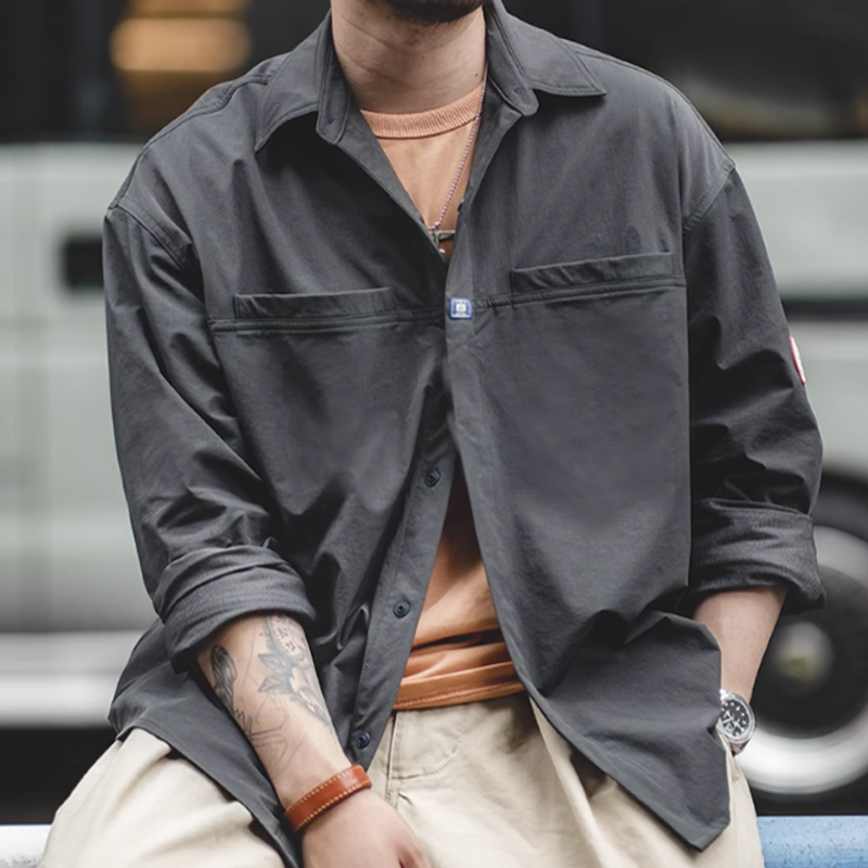 Big Pocket Vintage Shirt V0273