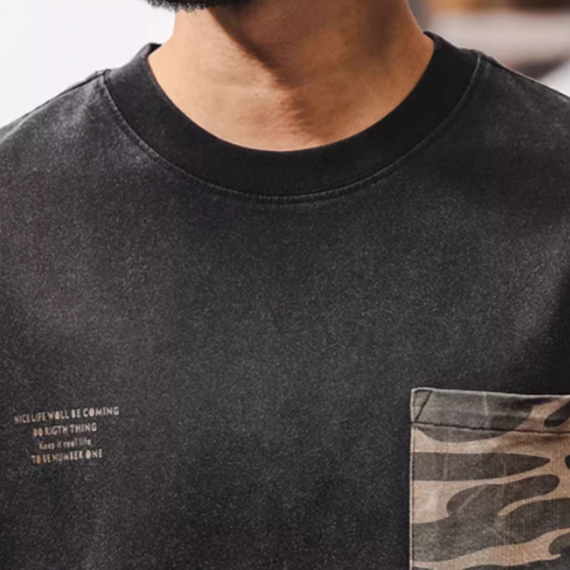 Vintage Wash American Style Tee V0576