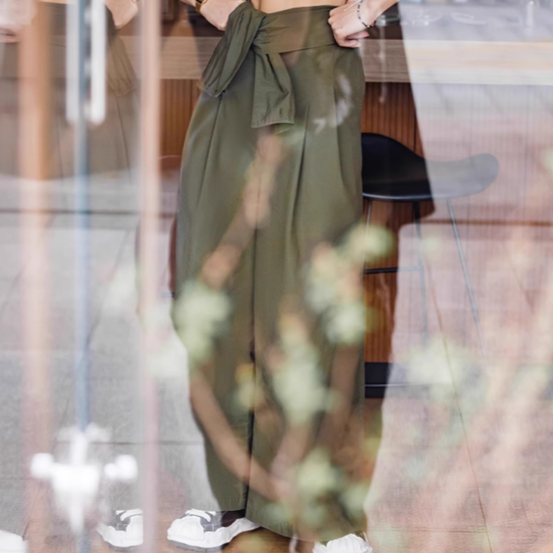 High-Waisted Wide Leg Pants V0639