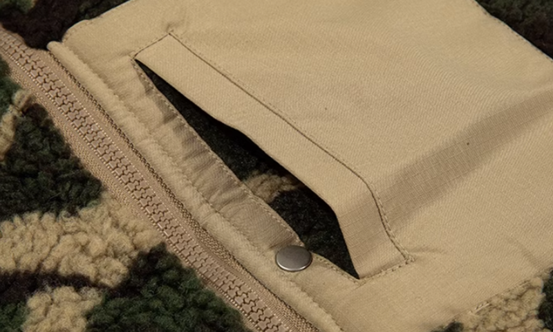 Reversible fleece camouflage vest V0478