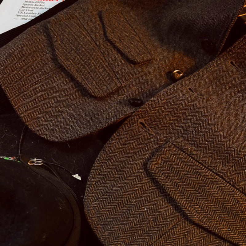 Herringbone retro vest V0454