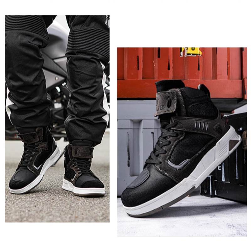 Breathable motorcycle high-top sneakers V0558