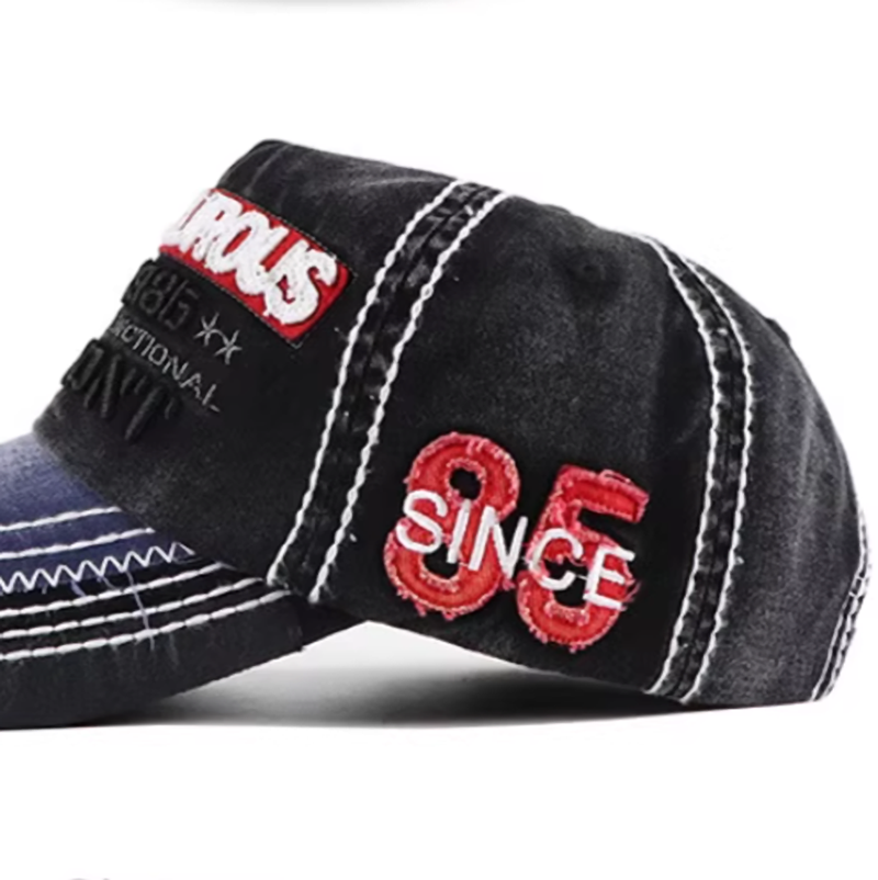 Washed retro baseball cap V0585