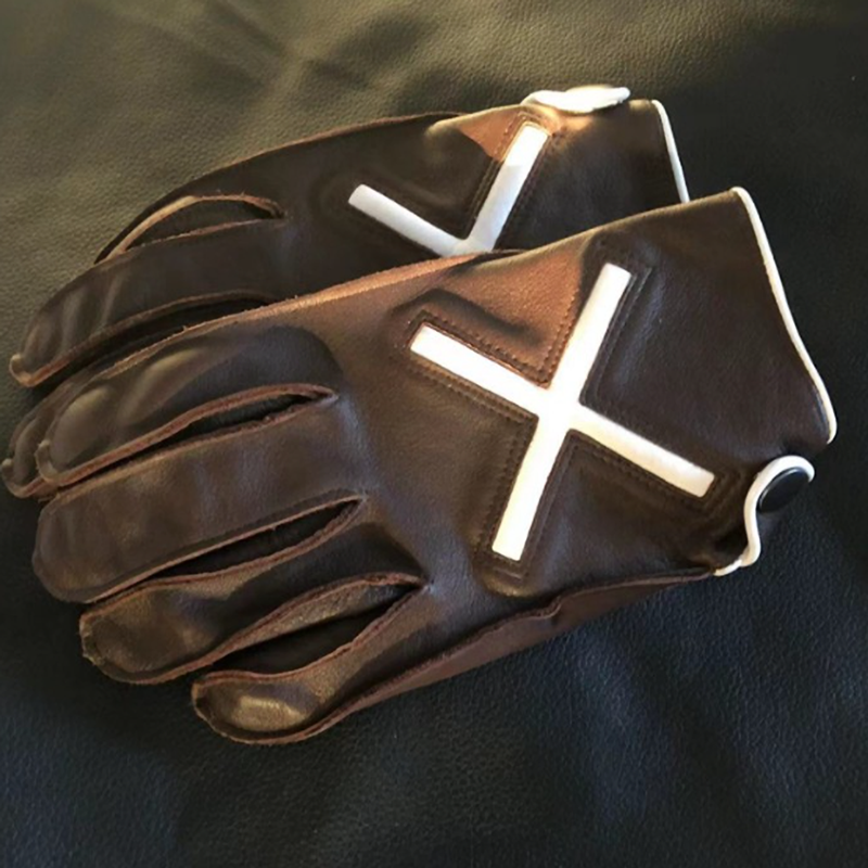 Retro Leather Motorcycle Gloves V0847