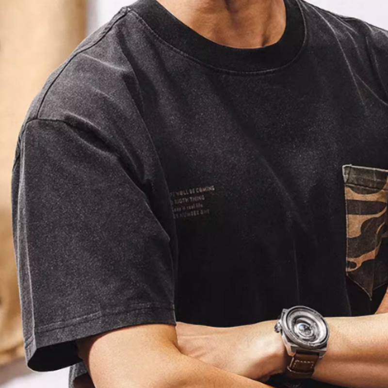 Vintage Wash American Style Tee V0576