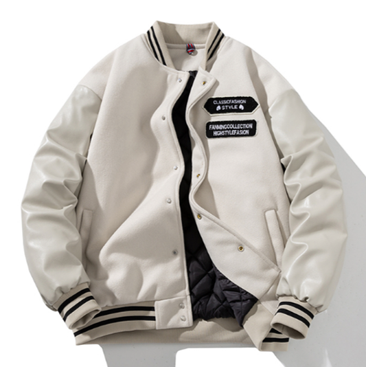 Embroidered Baseball Jacket V0840