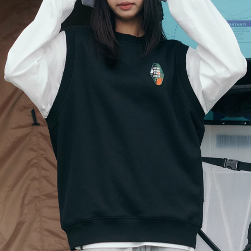 One point logo pullover vest V0514