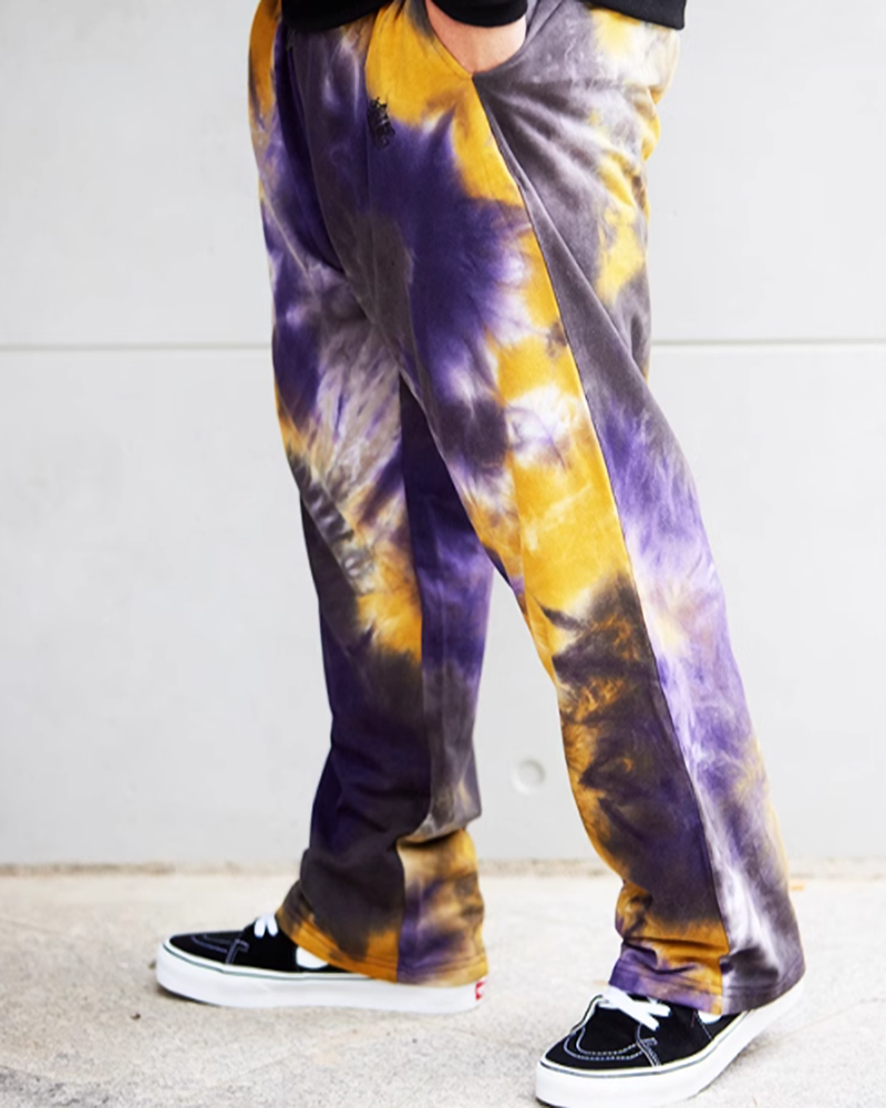 Street tie-dye loose pants V0470