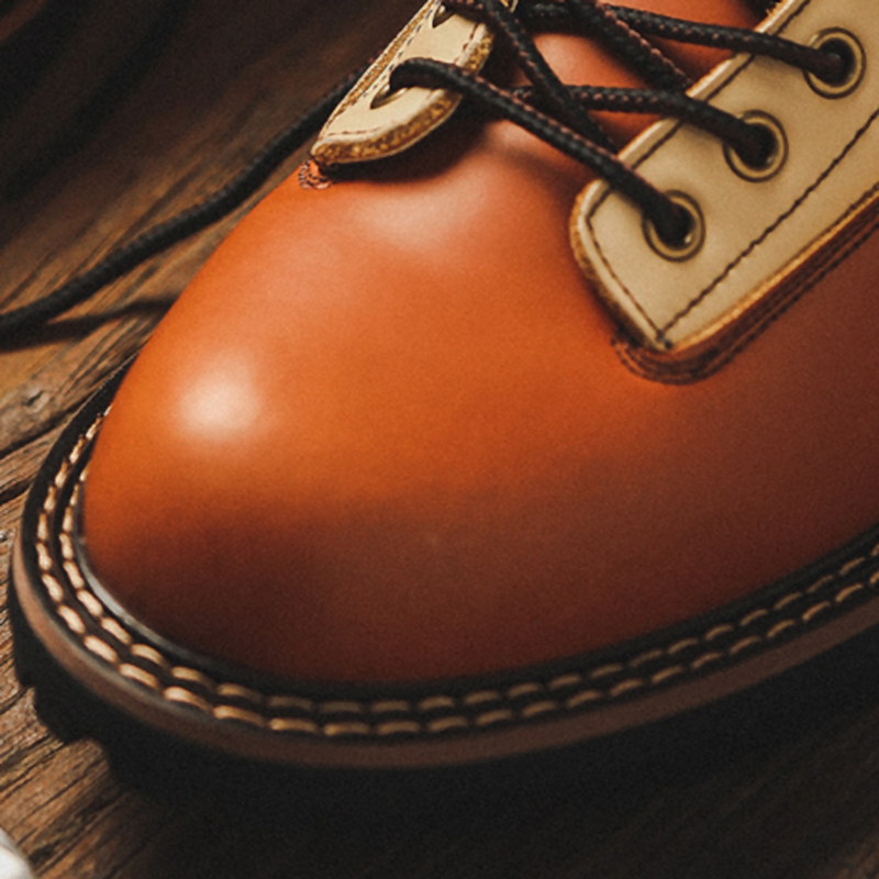 Retro Cowhide Work Boots V0795