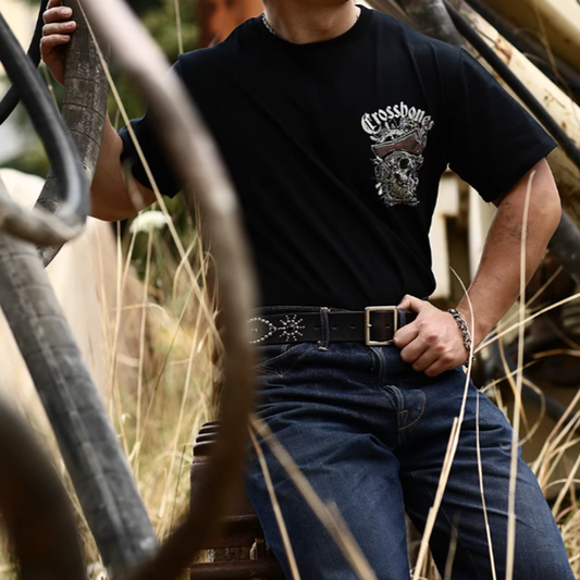 Skeleton Pirate Print T-Shirt V0012