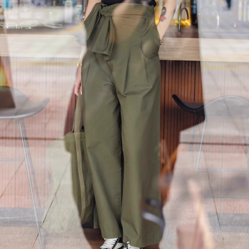 High-Waisted Wide Leg Pants V0639