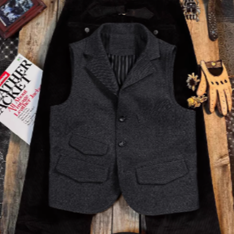 Herringbone retro vest V0454